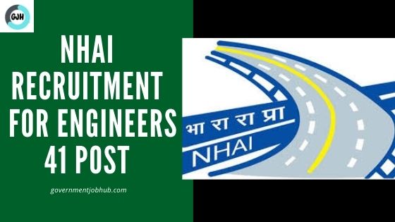 NHAI Recruitment 2021 Through Gate for Civil Engineers 41 vacancies