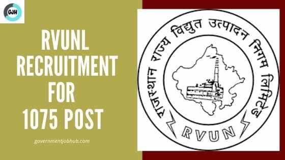 RVUNL Recruitment 2021 for Engineers total 1075 Vacancies Apply Online Now