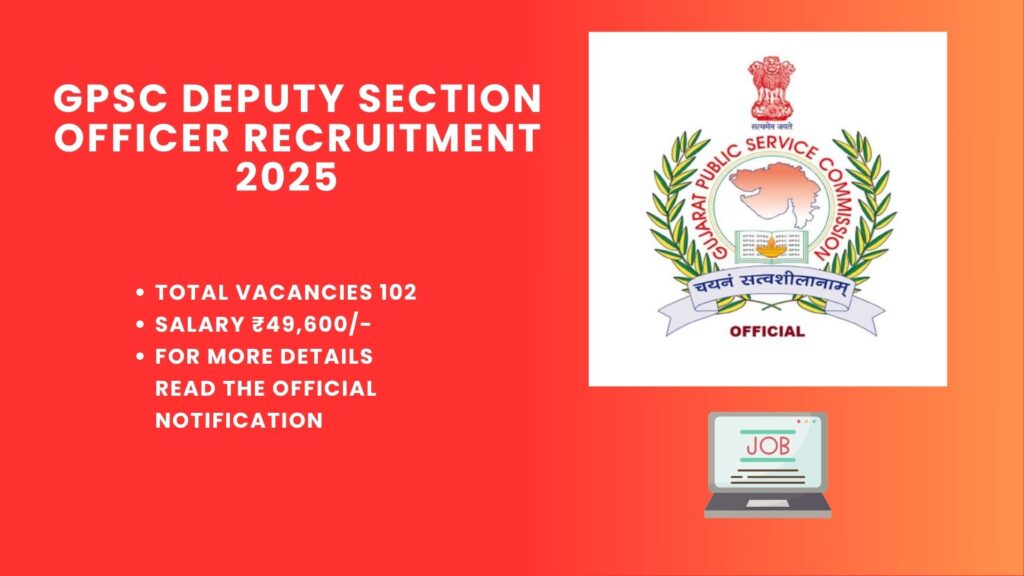 GPSC Deputy Section Officer Recruitment 2025 Syllabus: Complete Guide for Prelims & Mains