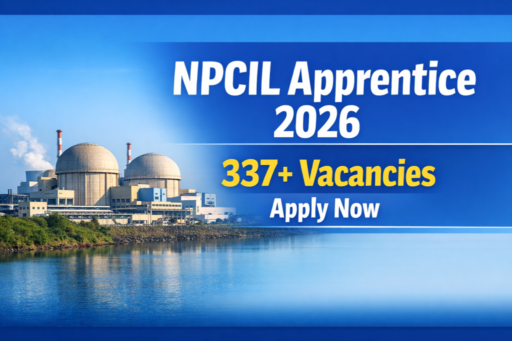 NPCIL Kakrapar Apprentice 2026 recruitment 337 vacancies apply online notification