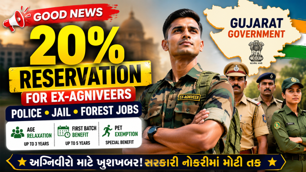 Gujarat Government announces 20 percent reservation for Ex-Agniveers in Police, Jail and Forest Department jobs